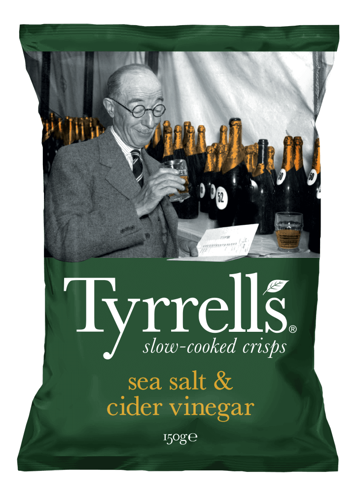 Chips sel de mer et vinaigre de cidre, 150g, carton de 10 paquets