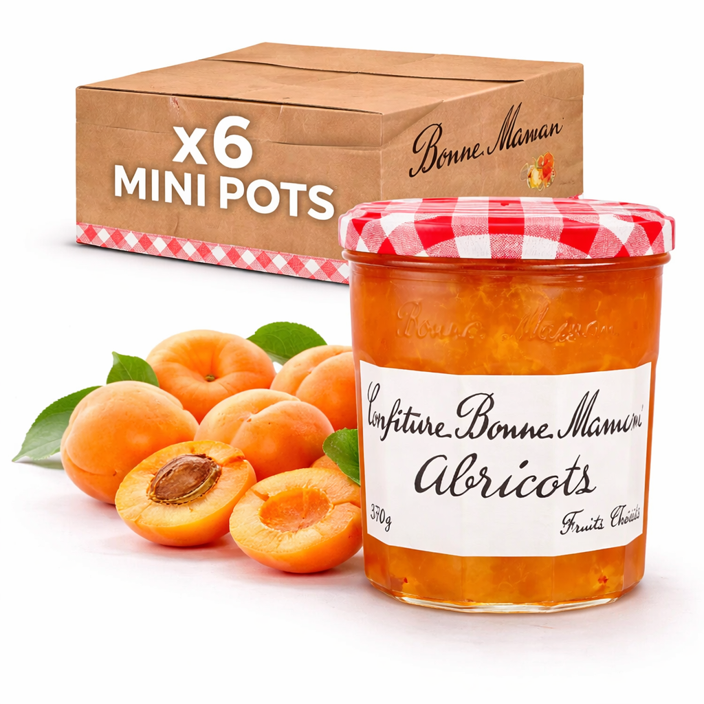 Confiture bonne maman abricot 370g – pot en verre traditionnel