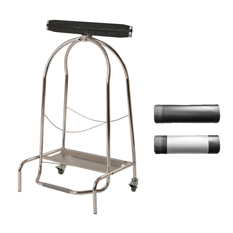 Offre support sac hermétique + 50 sacs poubelle noir 100l