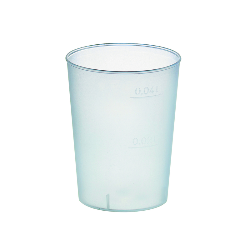 Gobelet plastique pp réutilisable "optimal" ø 4cm h50mm 50ml, 2000pcs