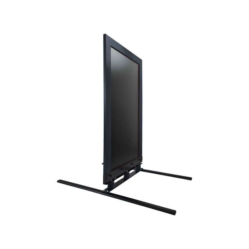 Panneau trottoir avec cadre bois anthracite sur 3 silent blocs dimensions 117 x 64 cm