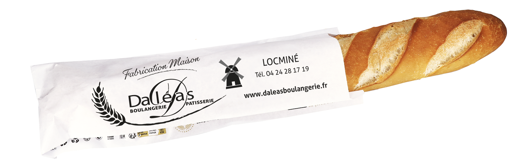 Sachet 1 baguette - lot de 14 000 - à Personnaliser