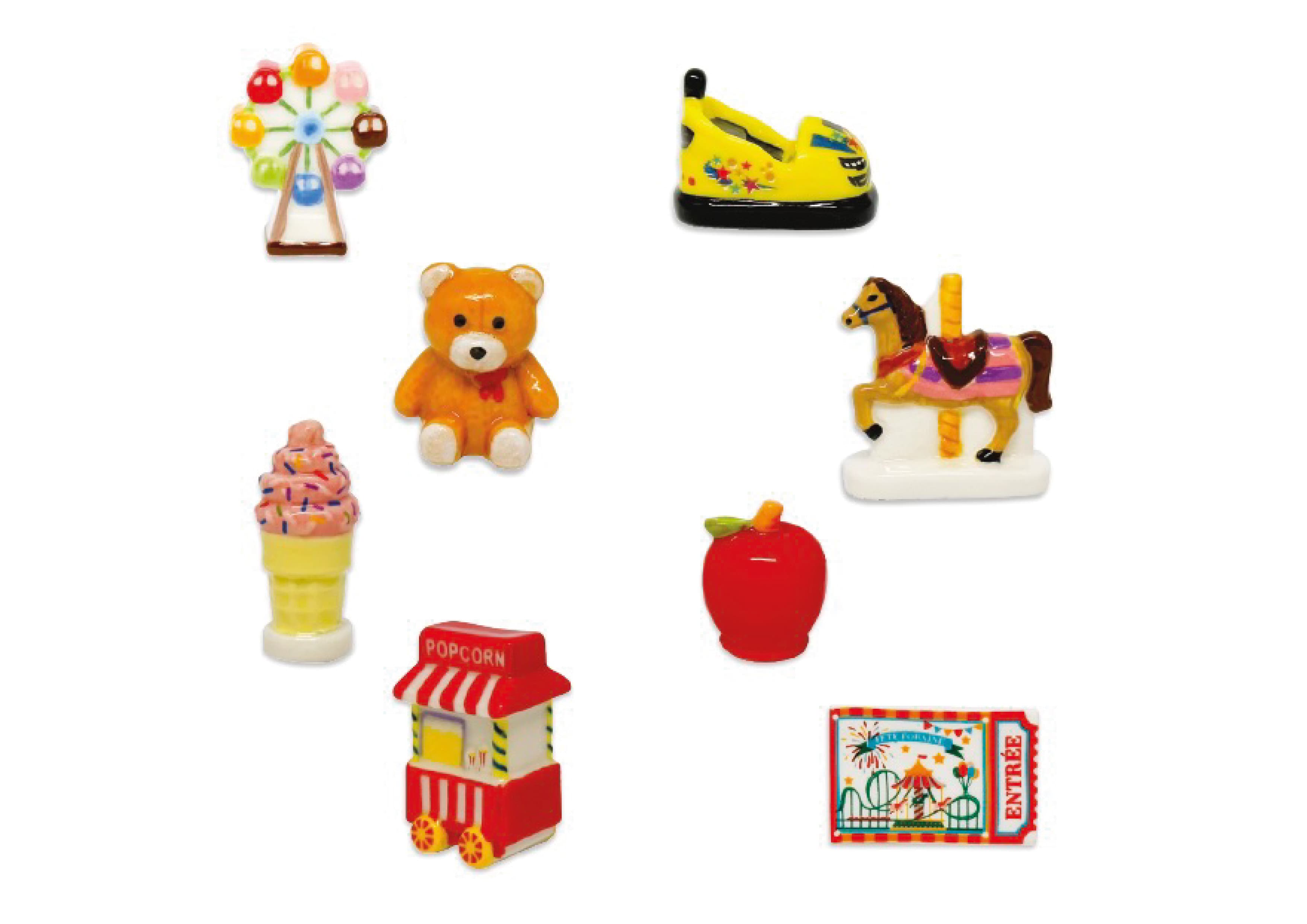 Fèves collection « Fête foraine » - Lot de 100 pièces