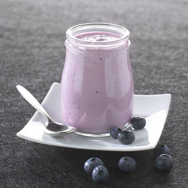 Yaourt au lait entier du jour parfum myrtilles, 6 pots de 180g