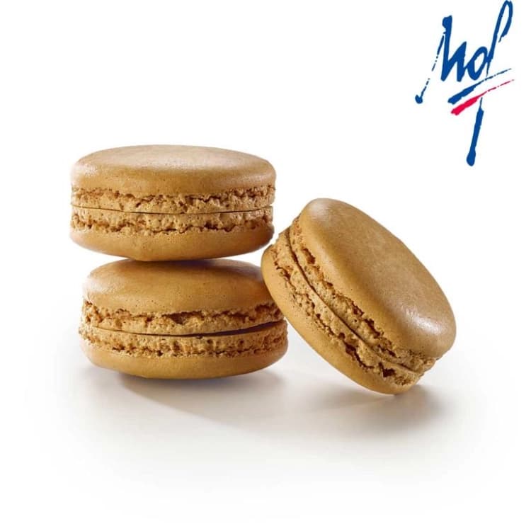 Macarons caramel surgelés 16  g par lot de  45