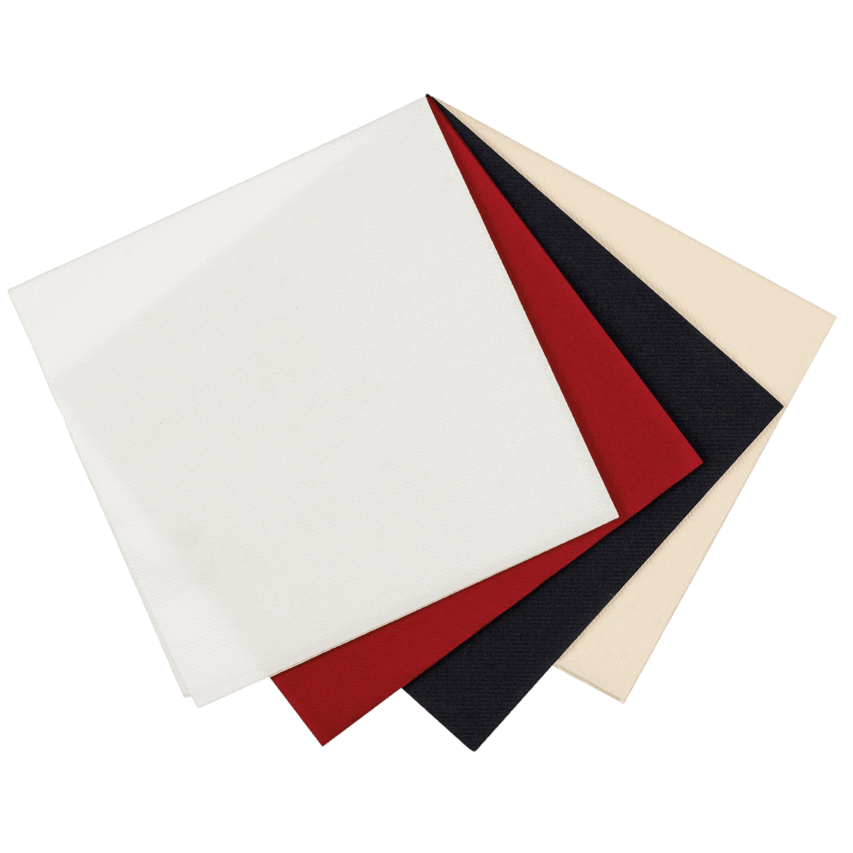 Serviette bordeaux voie sèche airlaid 55g/m² 400x400 mm - par 700 pièces