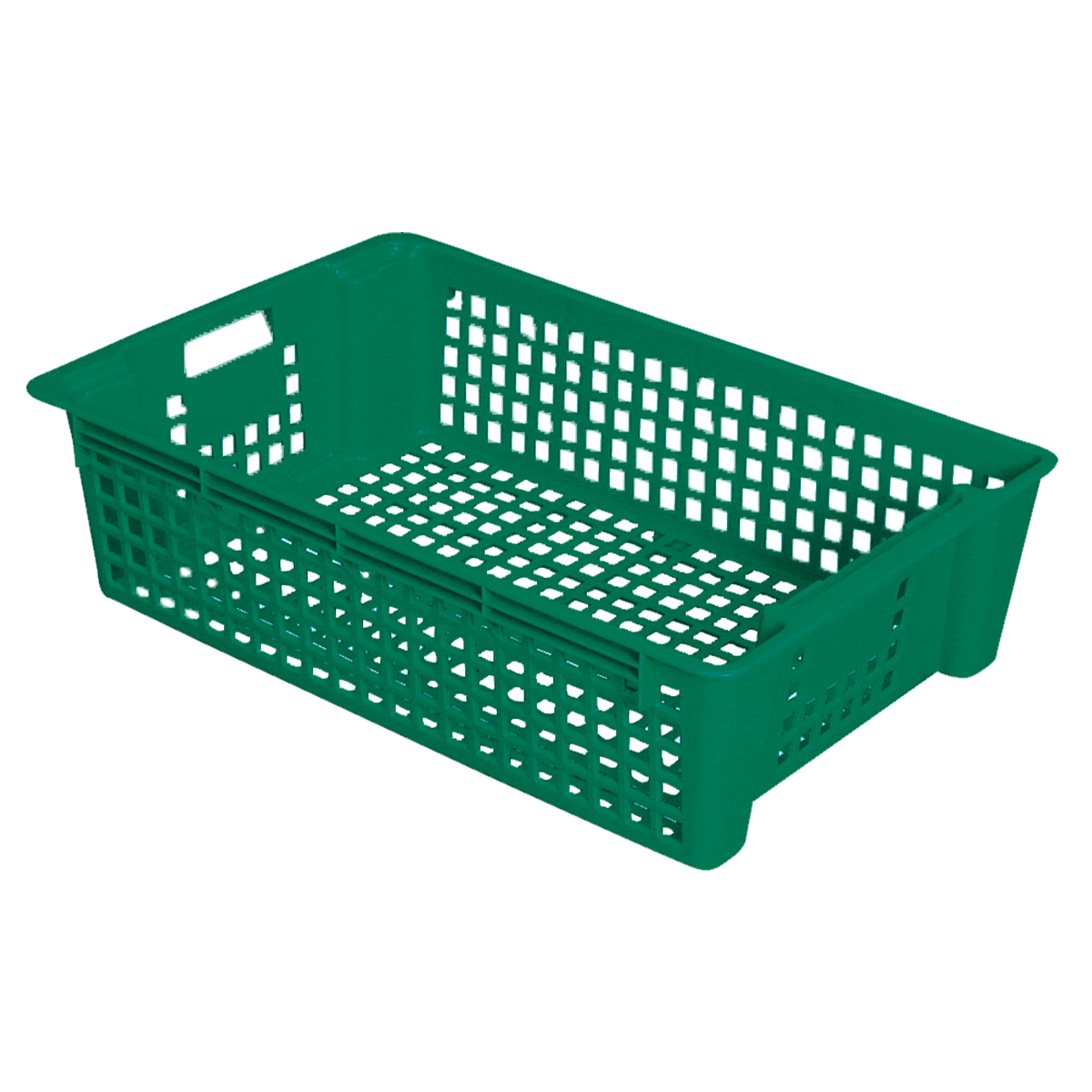 Caisse ajourée empilable emboîtable 600 x 380 x 155 mm 28 l - vert