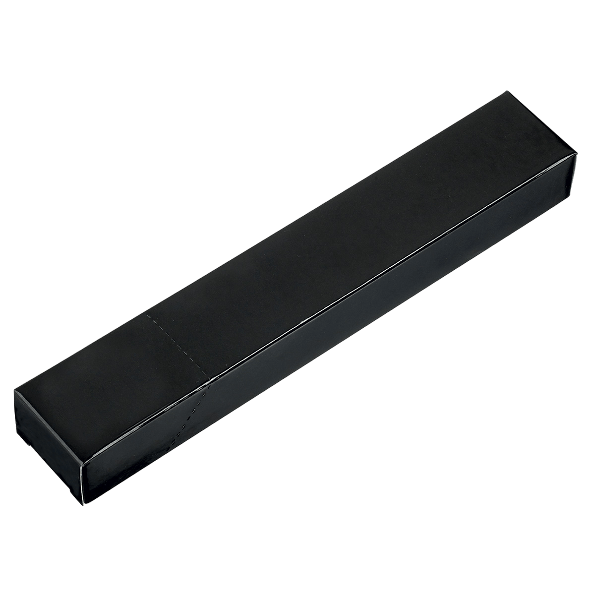 Etui couvert carton noir verni 206x66 mm - par 150 pièces