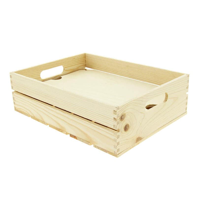 Cagette pm + faux fond bois 40x30x12
