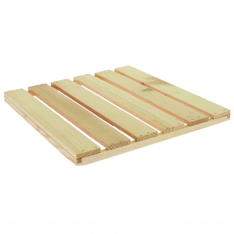 Venicia planche caillebotis pin vernis 30x28x2