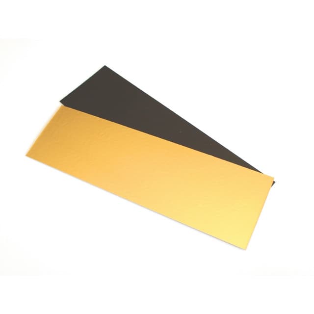 Semelle à bûche noir/or - 24x10cm - 50 pièces