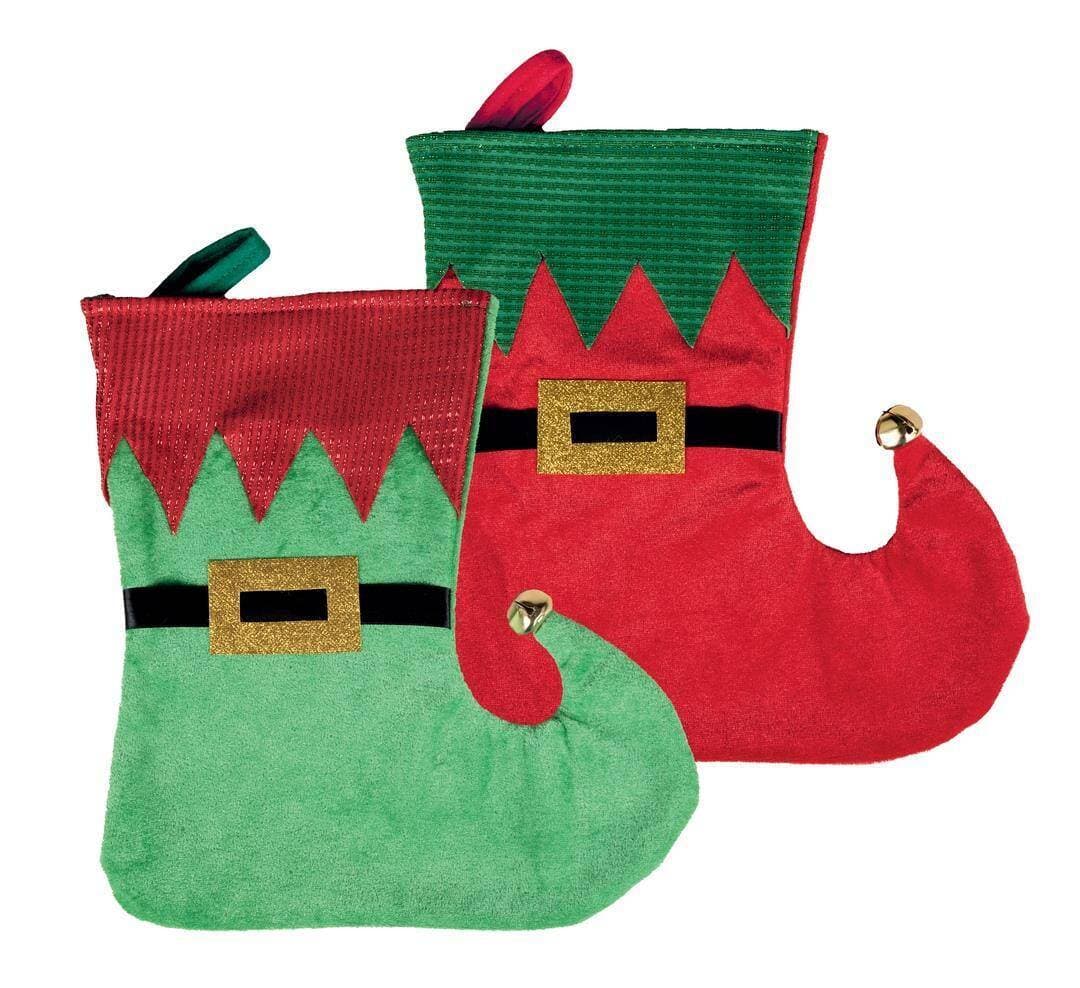 Chaussette de noël - vert,rouge ou rouge,vert