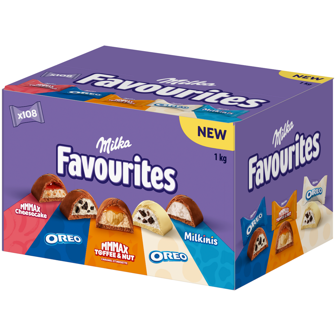 Milka favourites, pralines fourrés de chocolat, 1 kg
