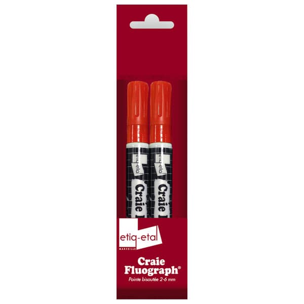 2 craie fluograph pm orange