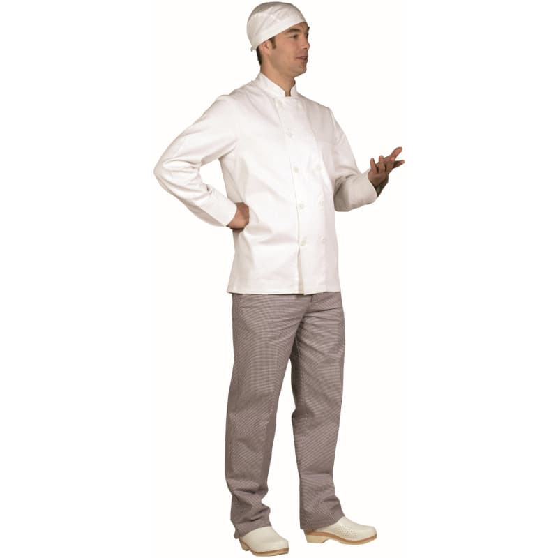 Pantalon largo 100% coton t.52 pied de poule
