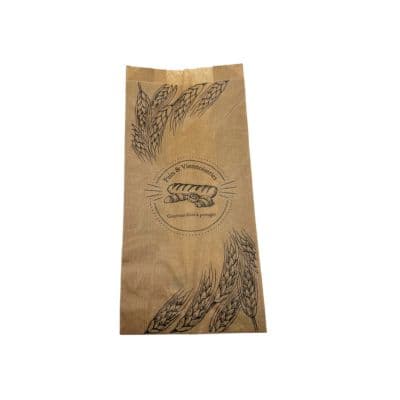 Sac croissant n°5 kraft brun 180x60x295mm x 1000