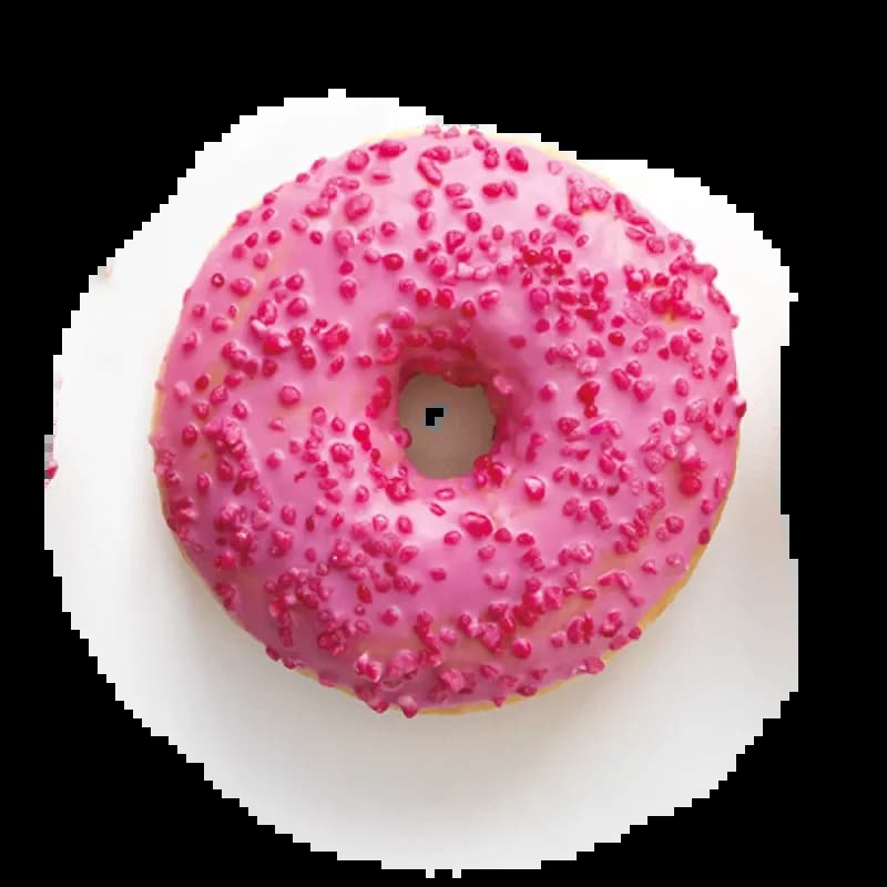 Plateaux donuts PinkFramboise fourré x 36 - 68g, Made in France + 36 sachets kraft inclus