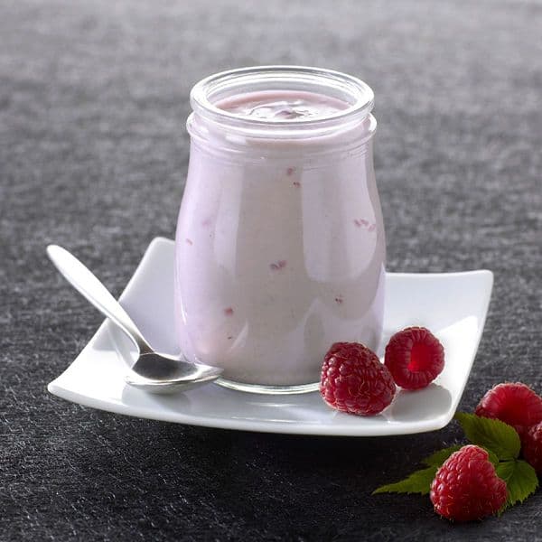 Yaourt au lait entier du jour à la framboise, 6 pots de 180g