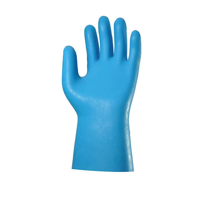 Gants latex bleu sur jersey coton taille s par paire