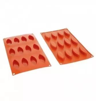 Moule en silicone 12 mini barquettes 72 x 30 h 15 mm