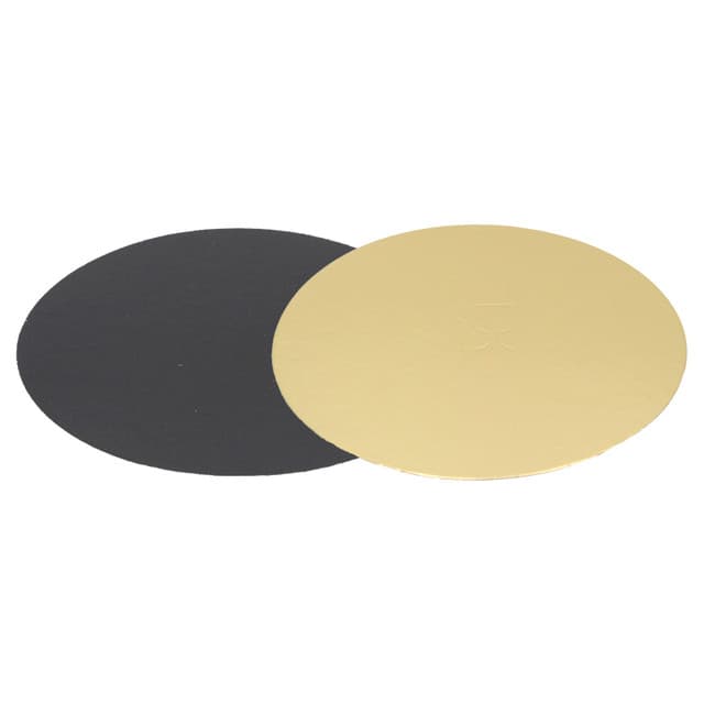 Support rond or/noir diam.340 1050g/m² par 100 pièces