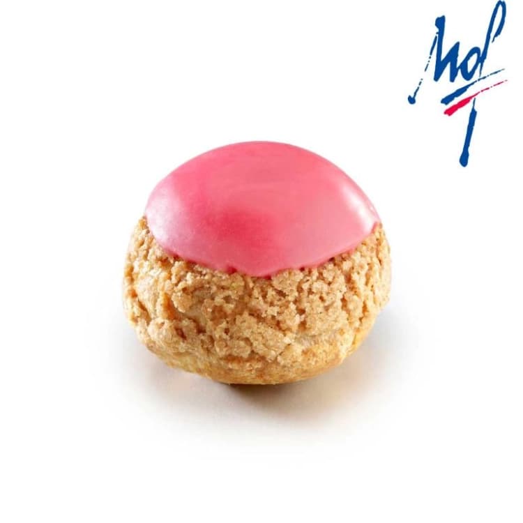 Chou framboise et gianduja surgelé 18  g par lot de  48