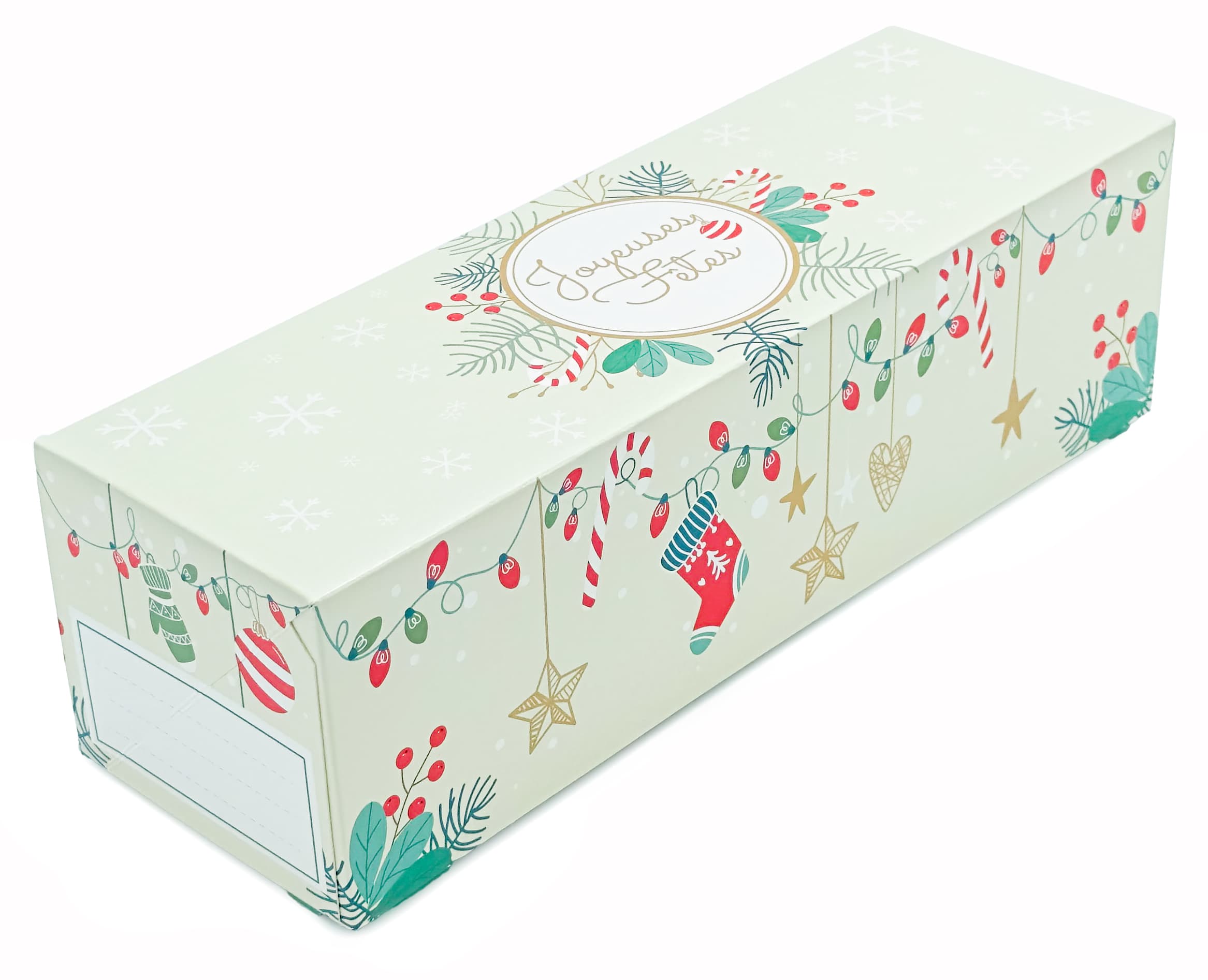 Boîte à bûche 400x115x105 mm x 25 pcs