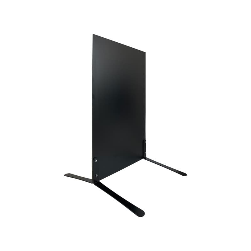 Panneau trottoir avec ardoise sur piétement métal noir effet ressorts dimensions 103 x 62 cm