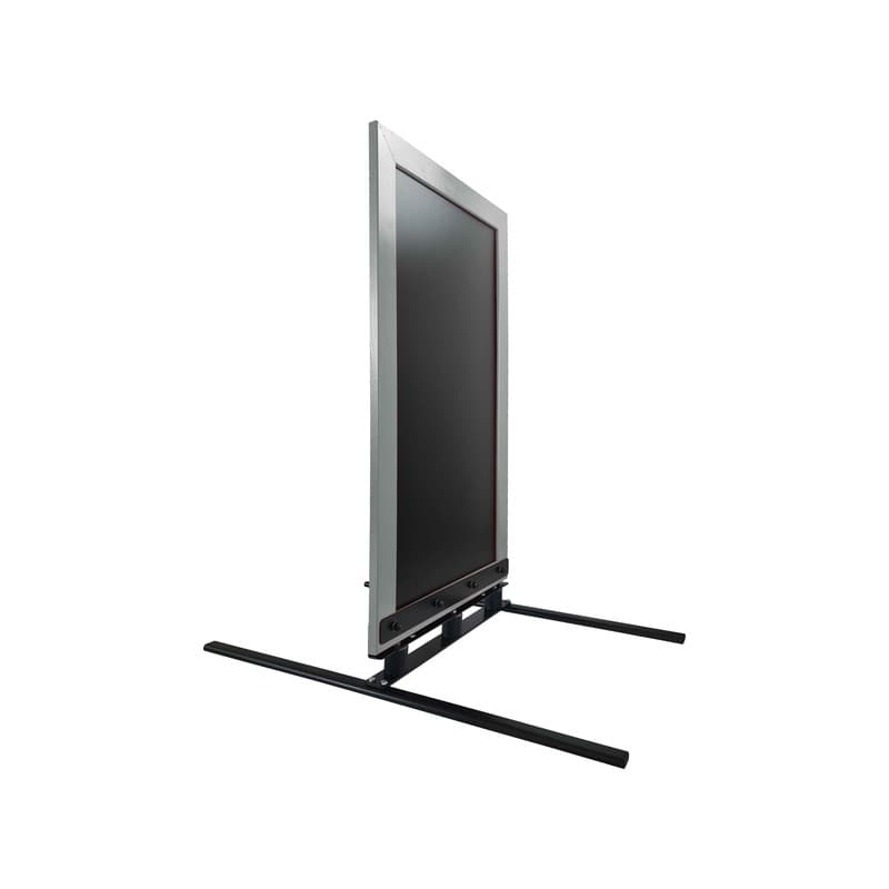 Panneau trottoir avec cadre bois gris sur 3 silent blocs dimensions 117 x 64 cm