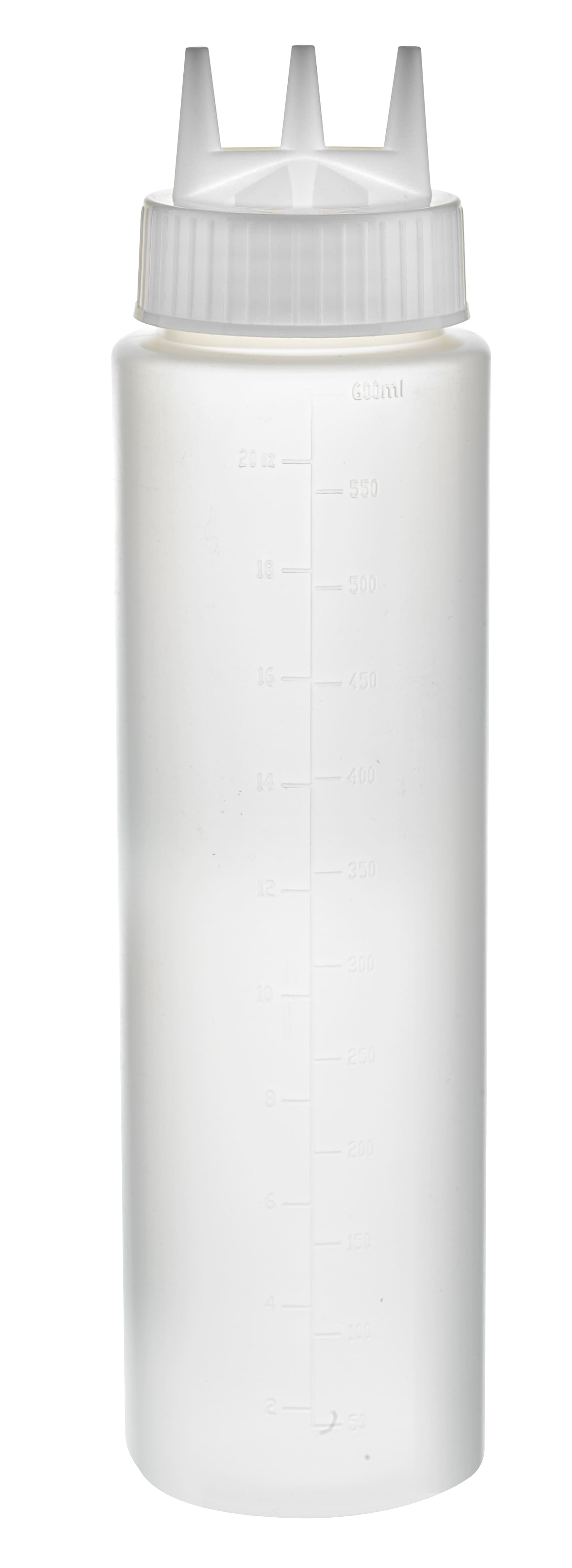 Squeezer souple transparent 3 embouts,  plastique bpa free  h295mm 920ml, 6pcs