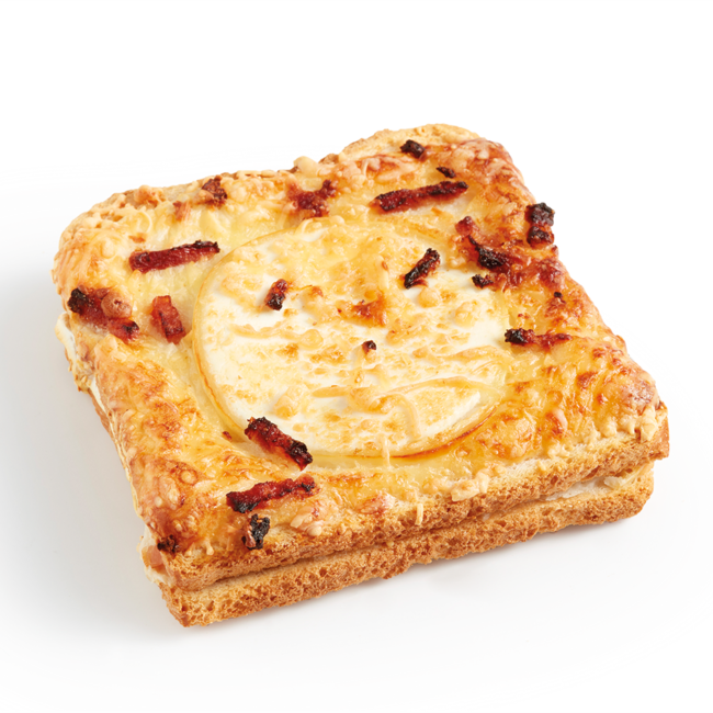 Croque chèvre/lardons