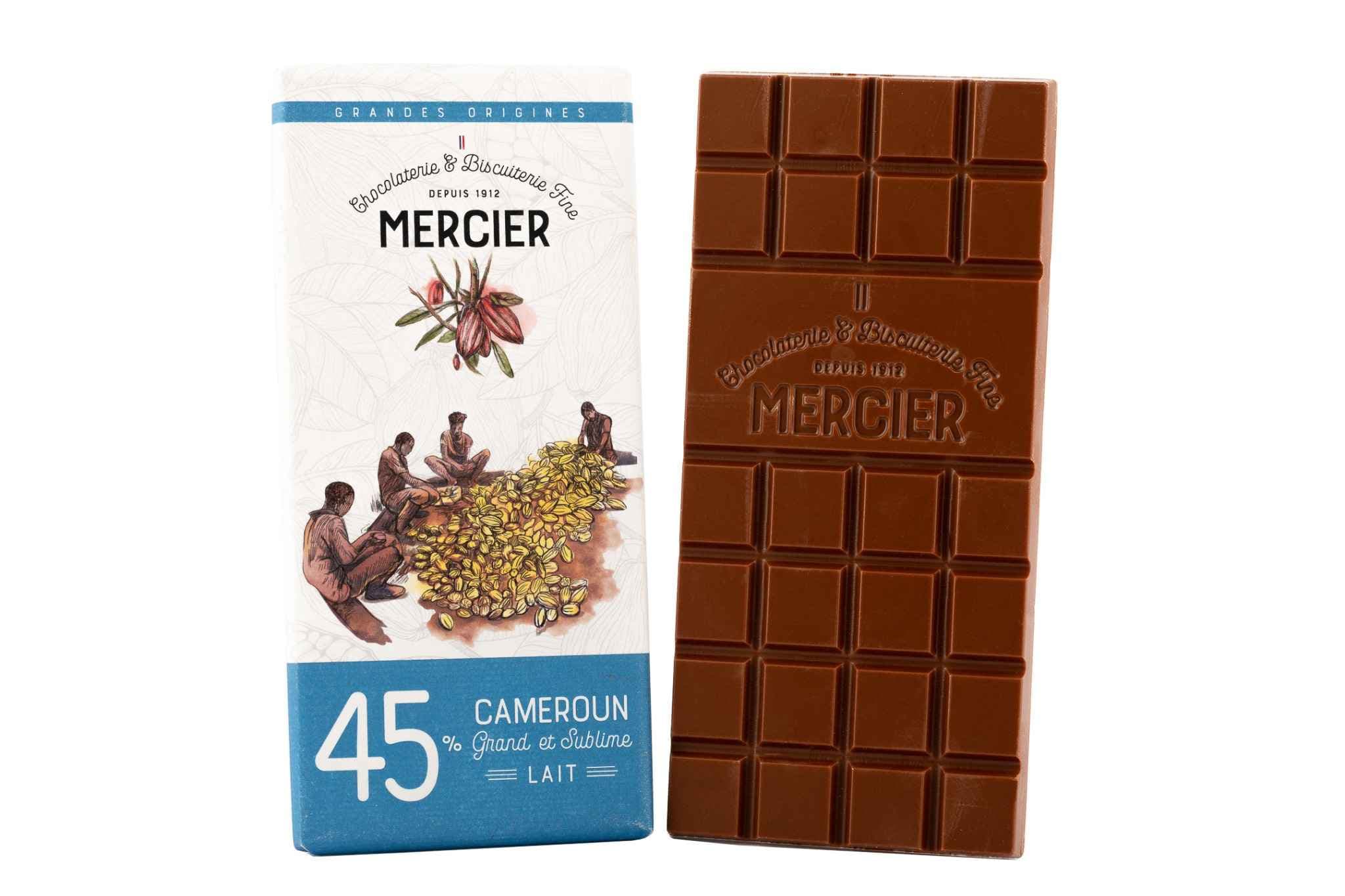 Tablette au chocolat au lait - Cameroun 45%