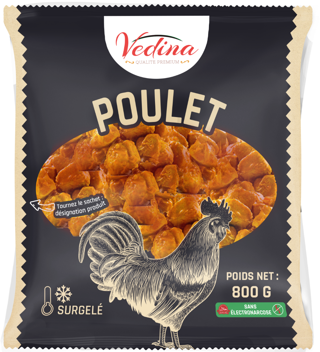 Chicken chika oriental vedina halal 800g x7