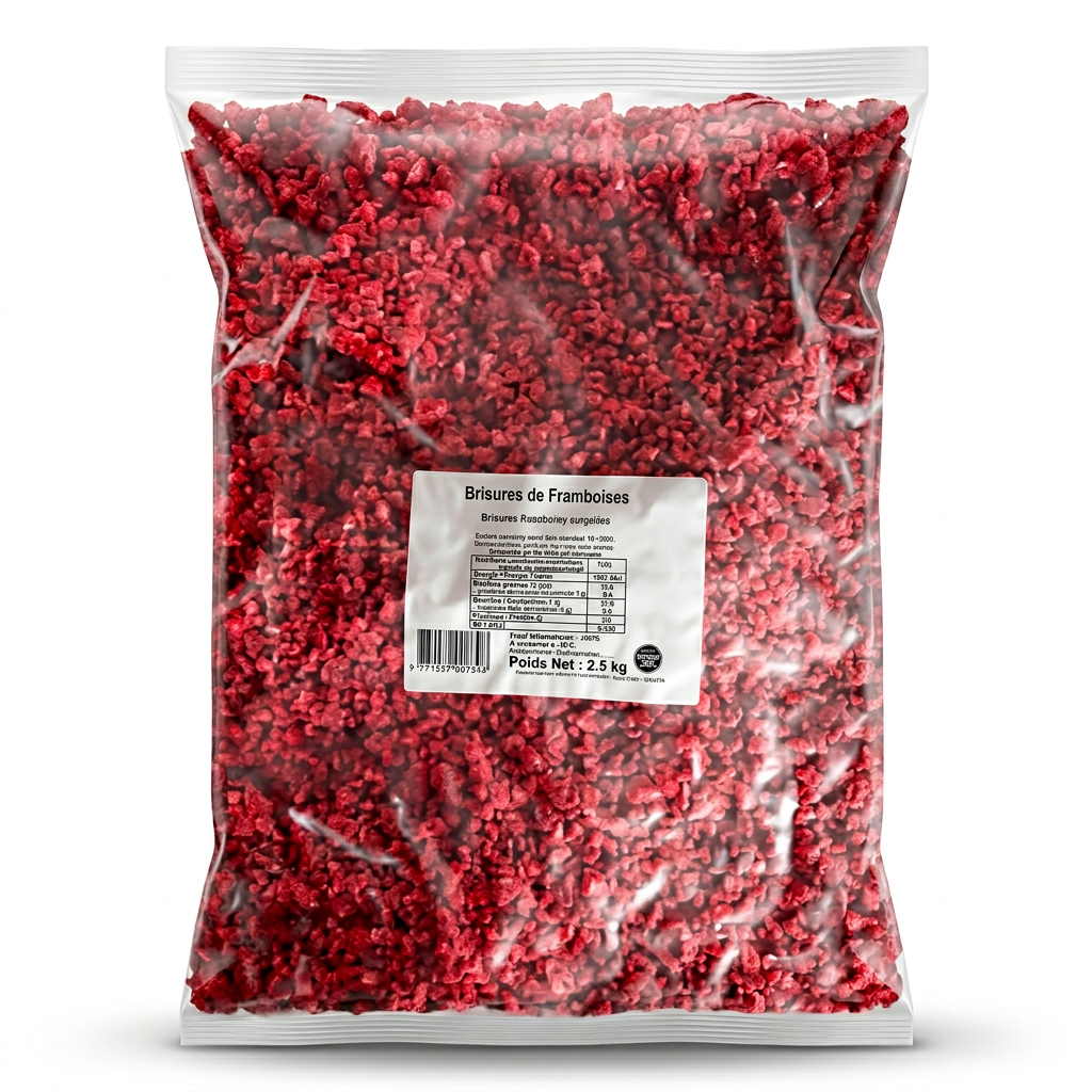 Brisures de framboise - 2,5kg