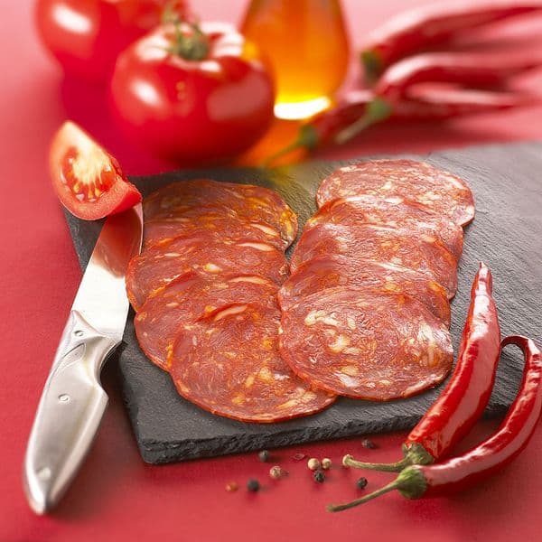 Chorizo extra tranché, barquette de 500g