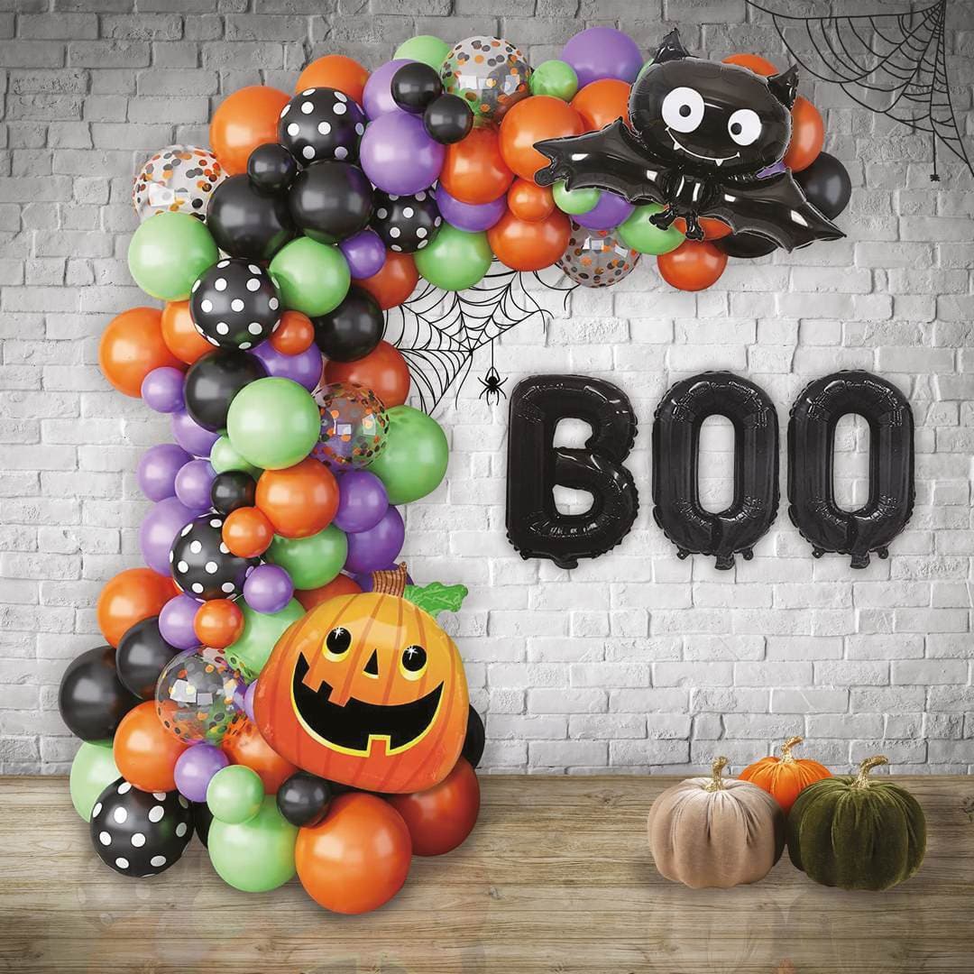 Kit décoration halloween - 93 ballons et accessoires