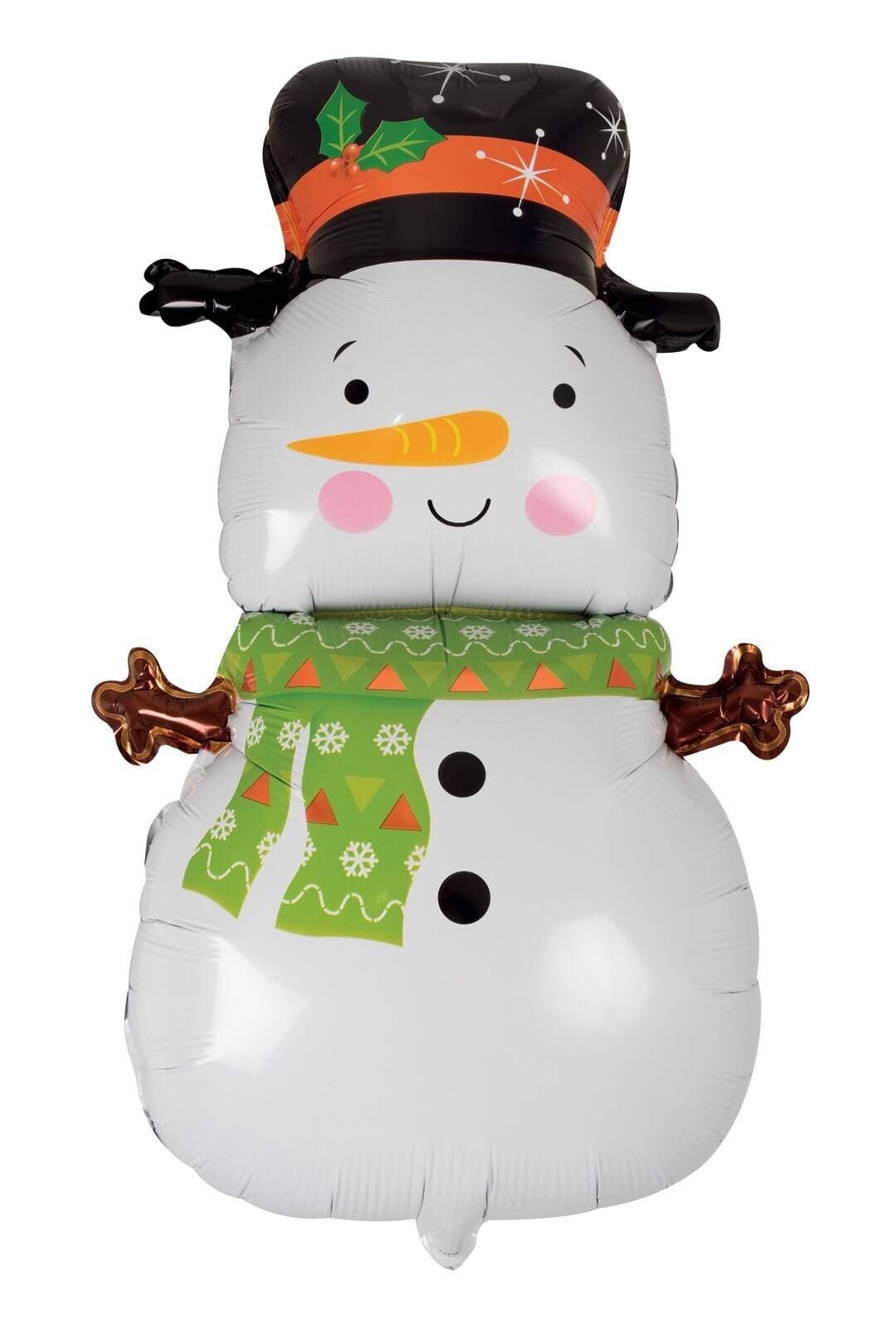 Ballon aluminium bonhomme de neige