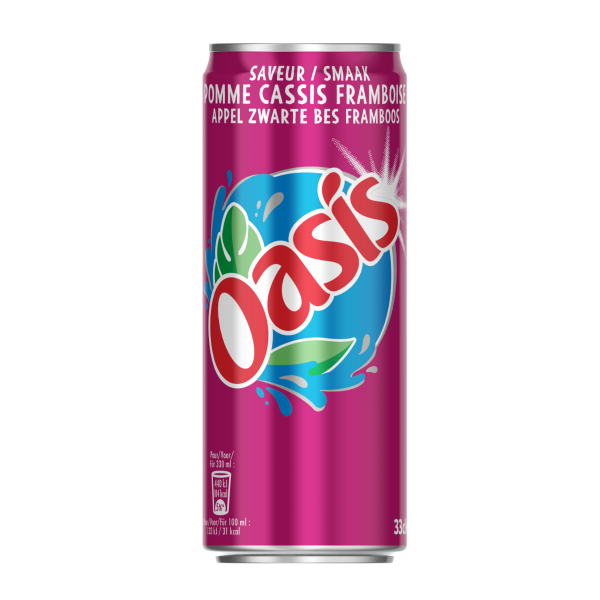 Oasis - pomme cassis framboise slim 33cl x24
