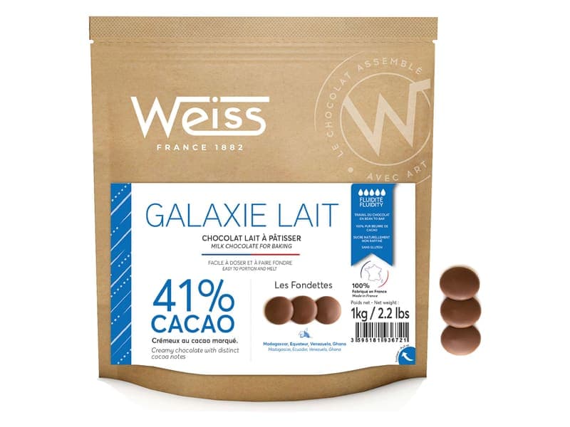 Sac de fondettes galaxie lait 41% 1 kg weiss