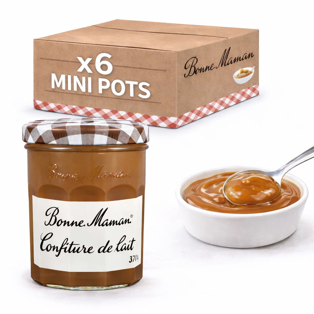 Confiture de lait bonne maman 380g – pot en verre traditionnel